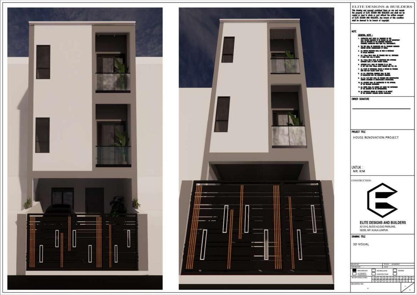 Wangsa Maju house 3D design