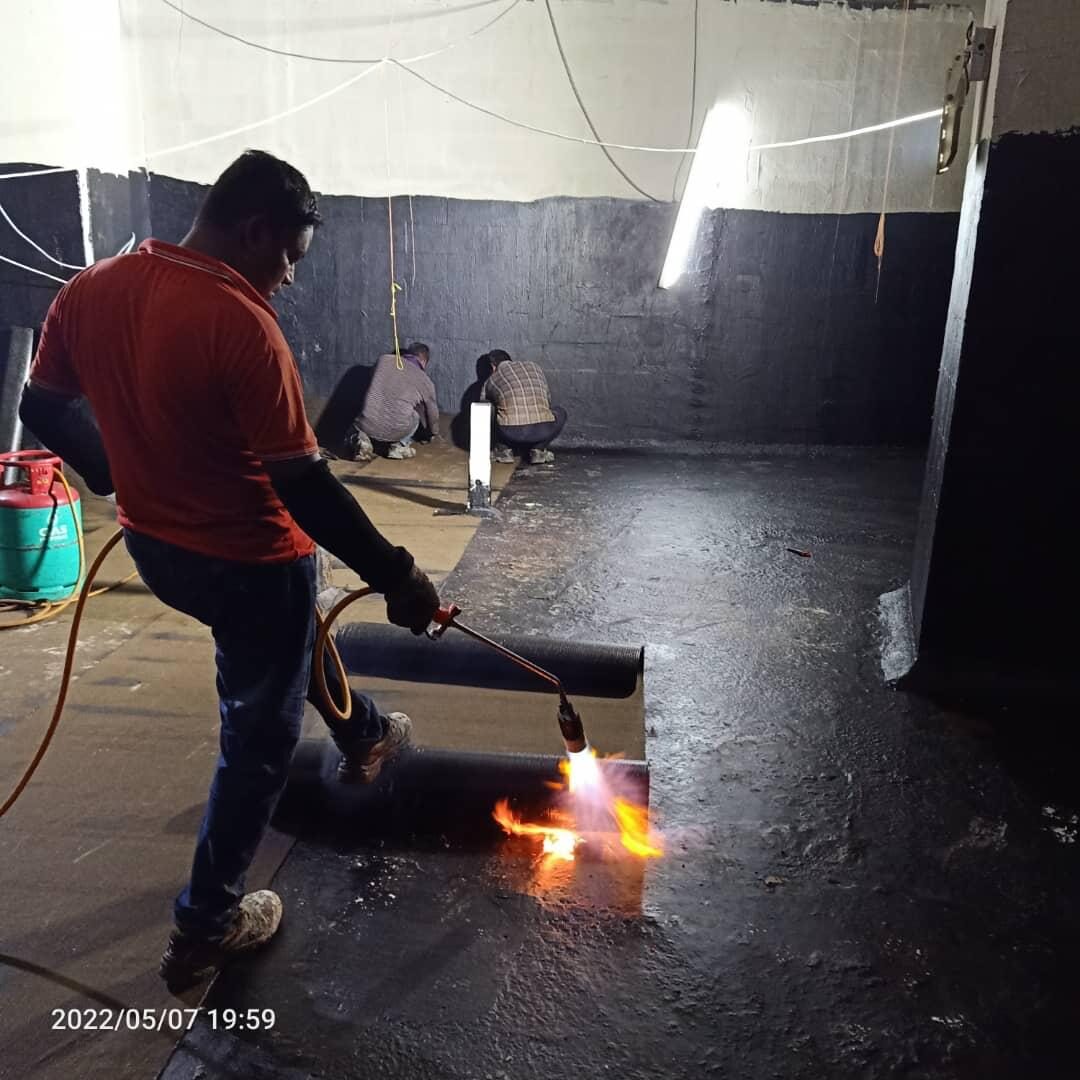 Waterproofing membrane installation